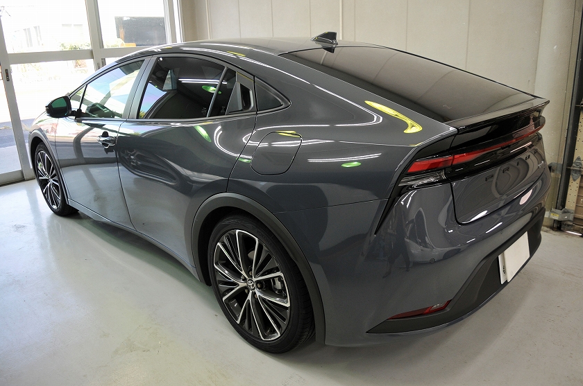 プリウス 60 左後方 カーフィルム 施工後