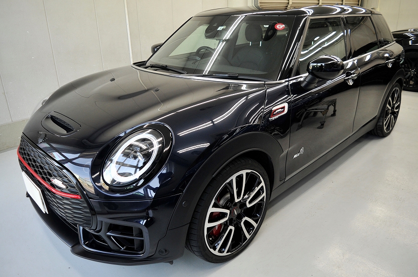 MWミニ クラブマン カーフィルム施工後 左前方