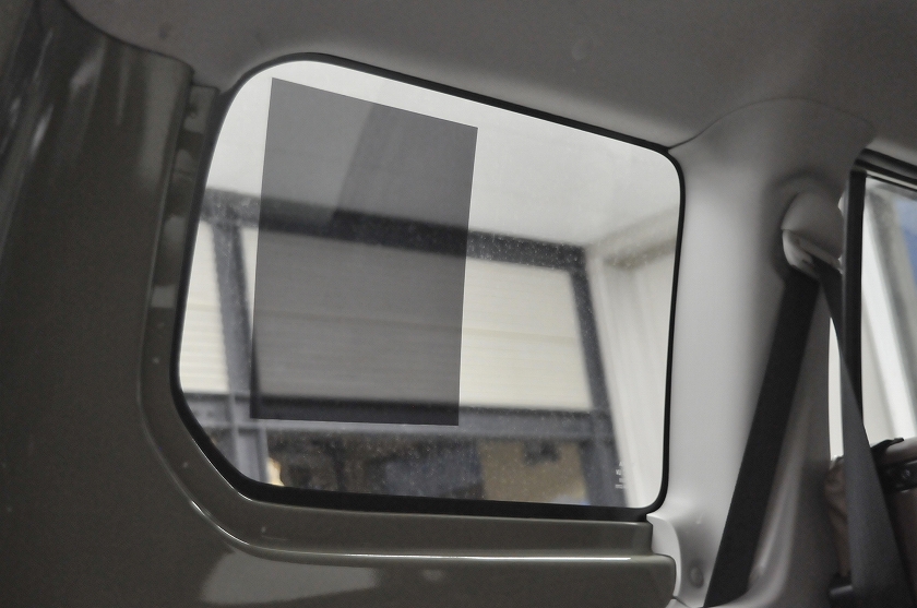 トヨタ　プロボックス　カーフィルム　試し貼り2