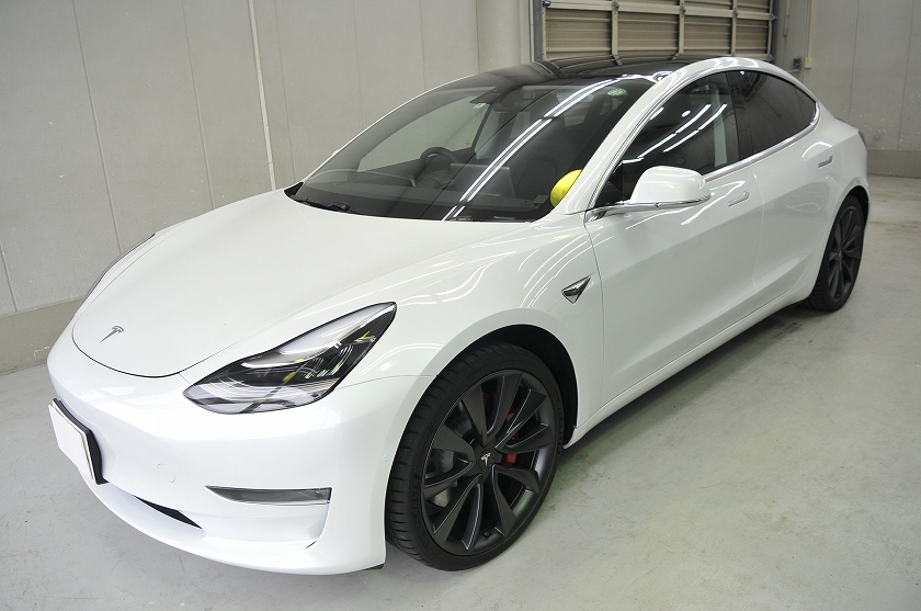 テスラ モデル3 カーフィルム施工事例