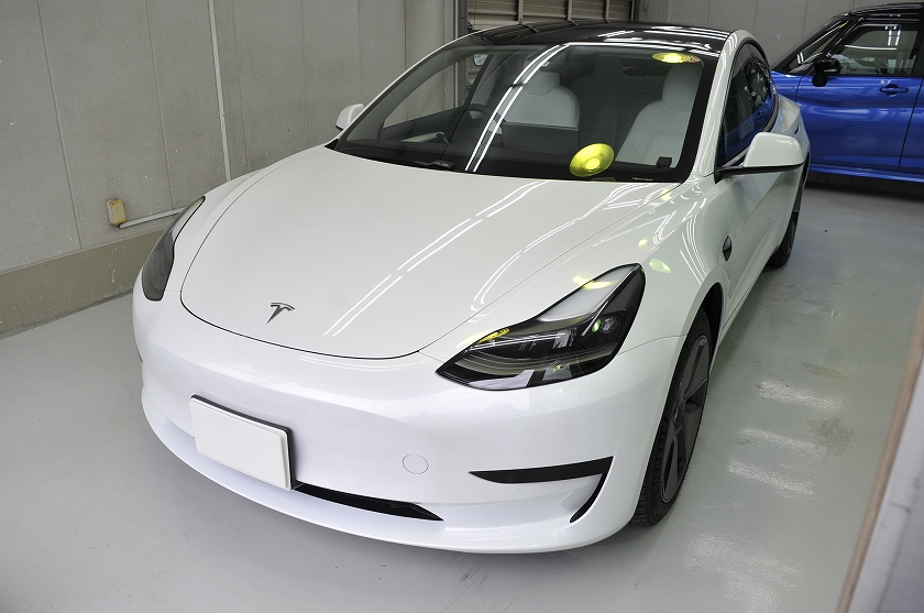 テスラ モデル3 カーフィルム施工事例