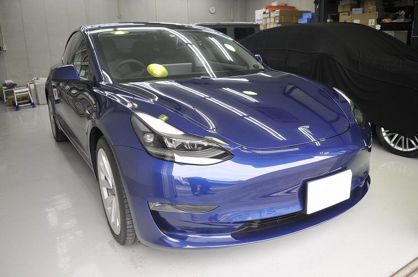 テスラ モデル3 カーフィルム施工事例