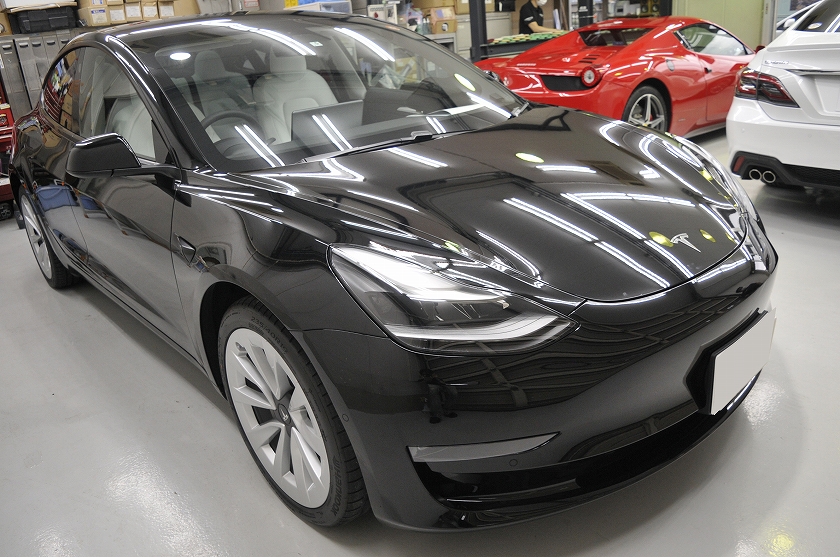 テスラ モデル3 カーフィルム施工事例