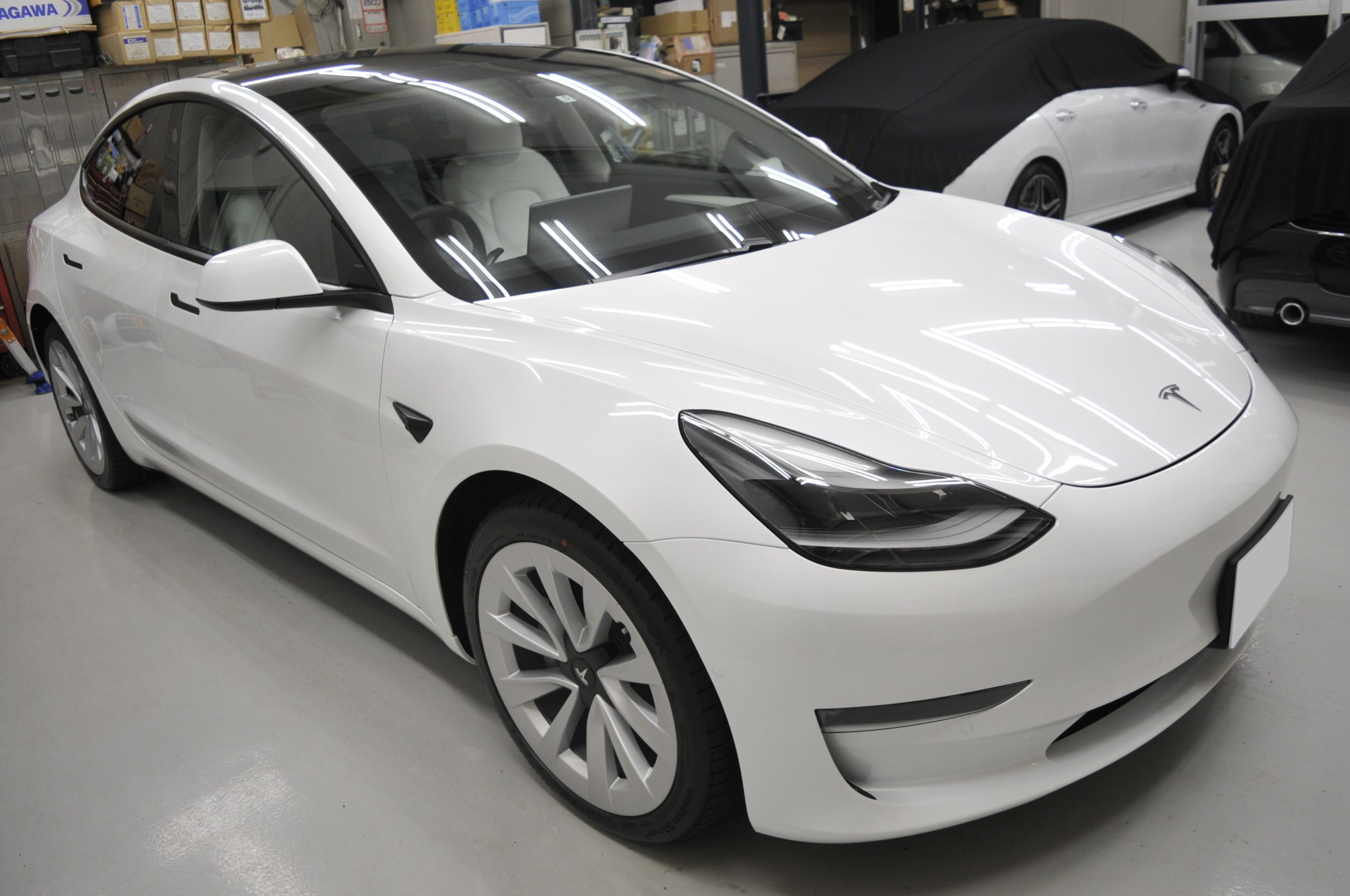 テスラ モデル3 カーフィルム施工事例