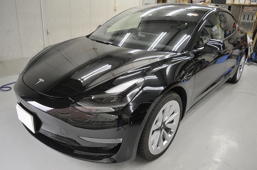 テスラ モデル3 カーフィルム施工事例