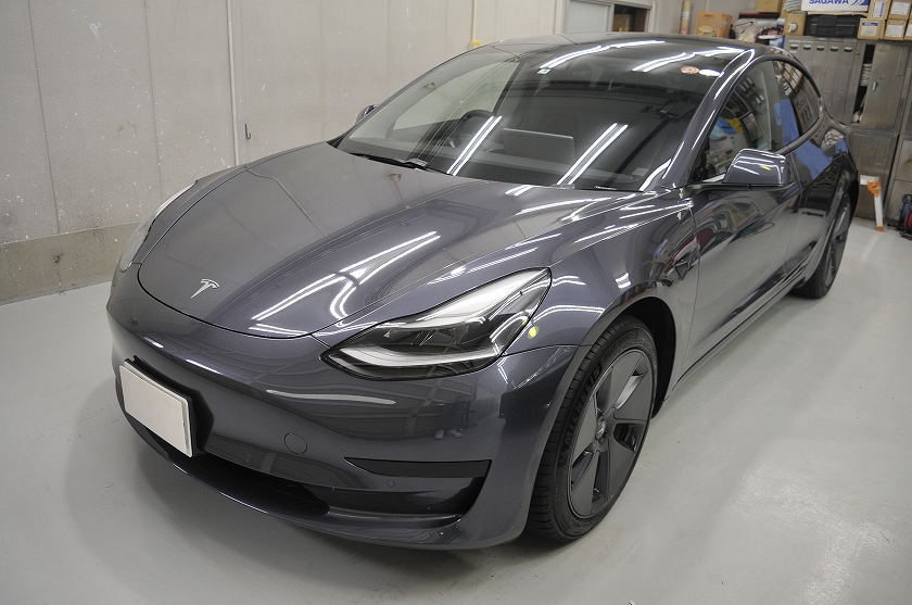 テスラ モデル3 カーフィルム施工事例