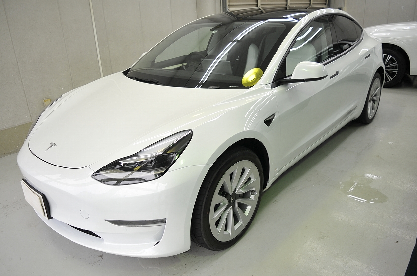 テスラ モデル3 カーフィルム施工事例