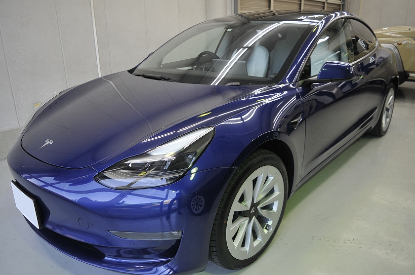 テスラ モデル3 カーフィルム施工事例