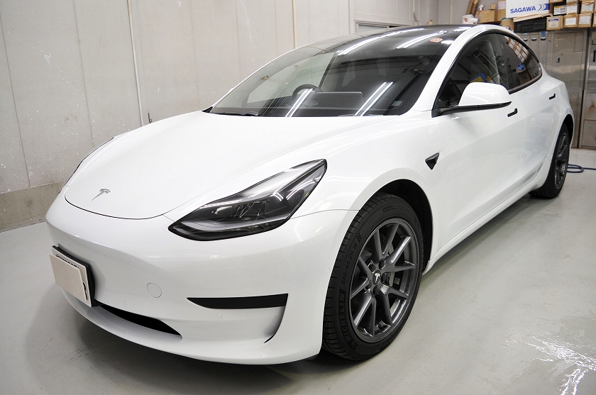 テスラ モデル3 カーフィルム施工事例