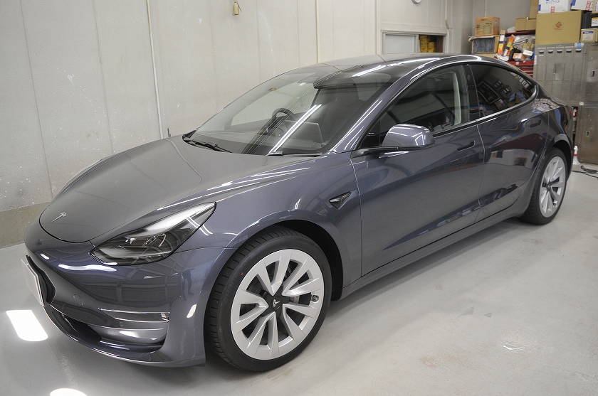 テスラ モデル3 カーフィルム施工事例