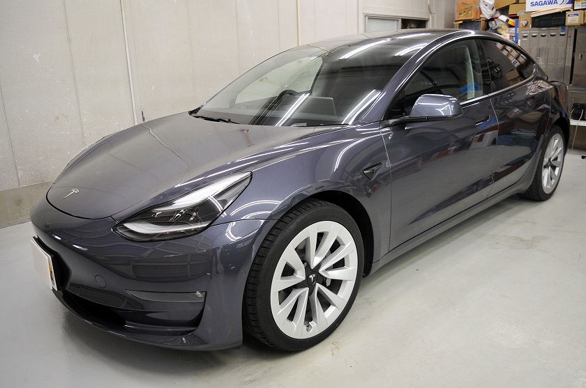 テスラ モデル3 カーフィルム施工事例