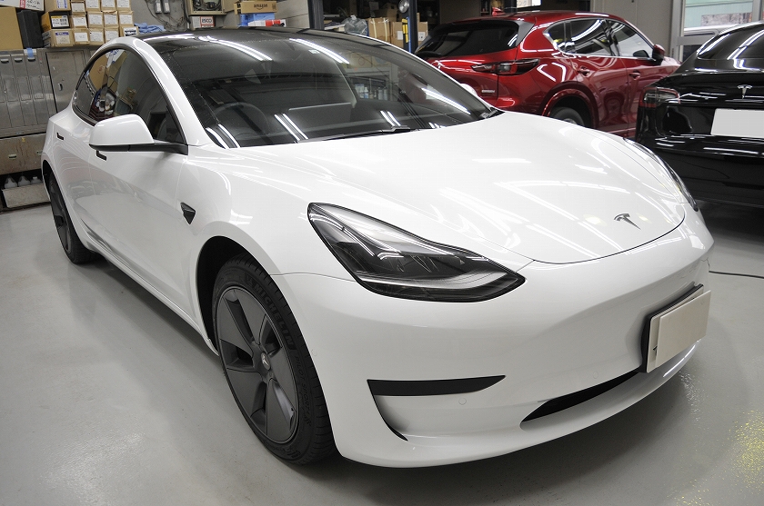 テスラ モデル3 カーフィルム施工事例