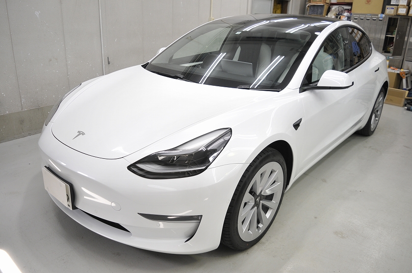 テスラ モデル3 カーフィルム施工事例