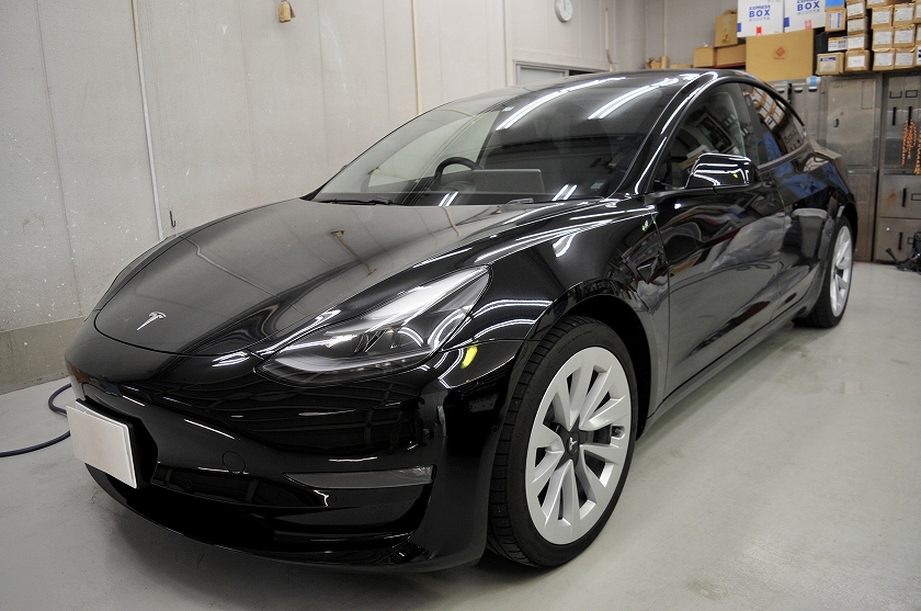 テスラ モデル3 カーフィルム施工事例