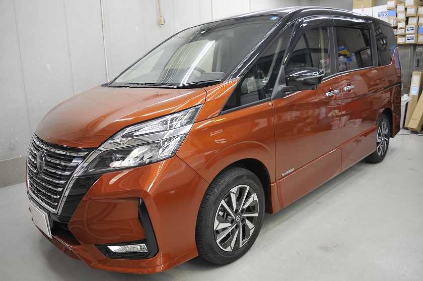 「日産 セレナ」 カーフィルム施工事例