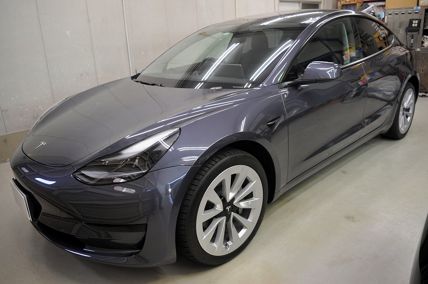 テスラ モデル3 カーフィルム施工事例
