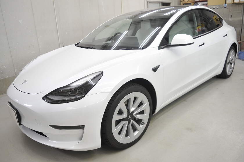 テスラ モデル3 カーフィルム施工事例