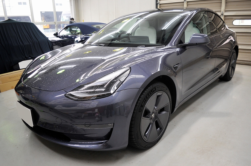 テスラ モデル3 カーフィルム施工事例