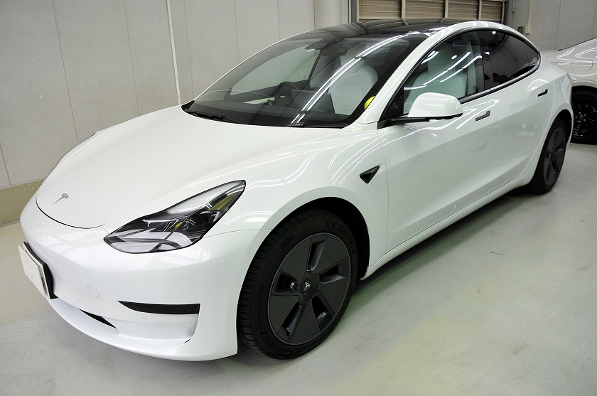 テスラ モデル3 カーフィルム施工事例