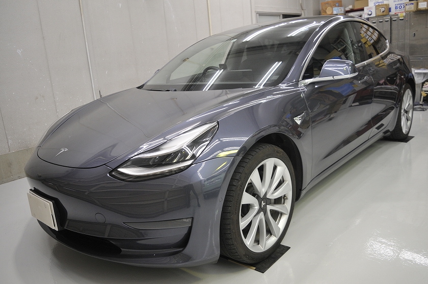 テスラ モデル3 カーフィルム施工事例