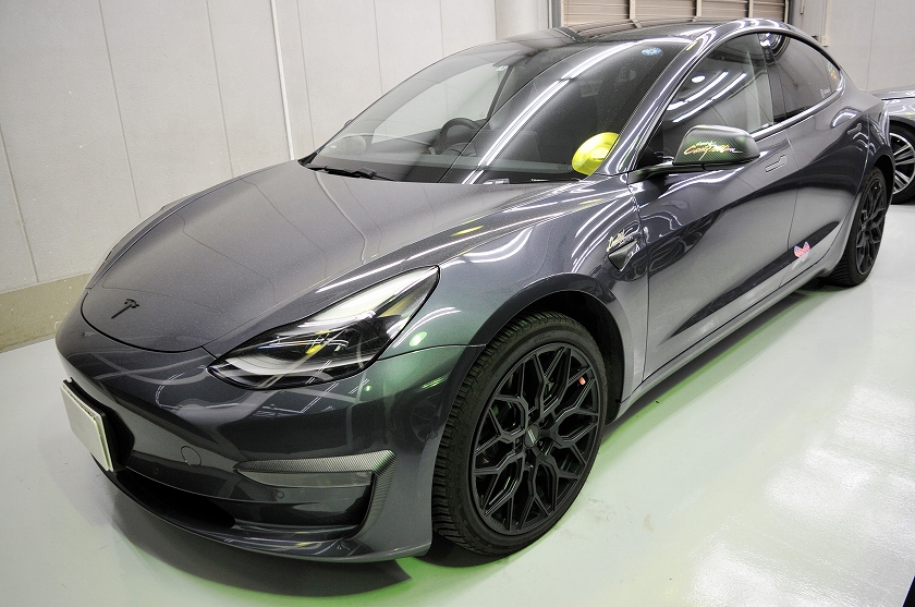 テスラ モデル3 カーフィルム施工