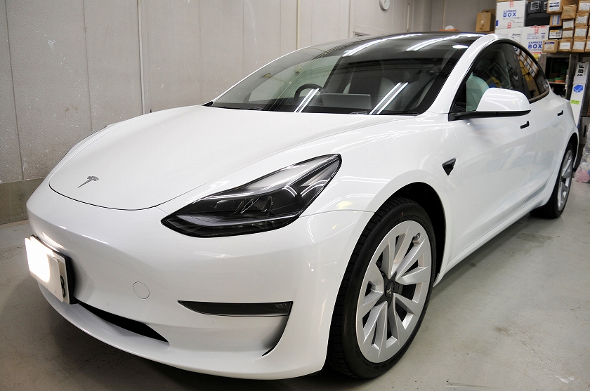 テスラ モデル3 カーフィルム施工事例