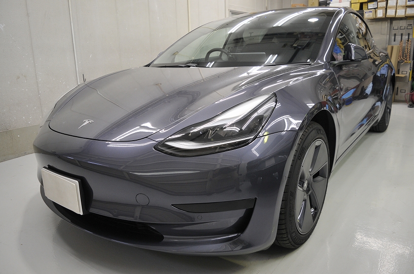 テスラ モデル3 カーフィルム 施工例
