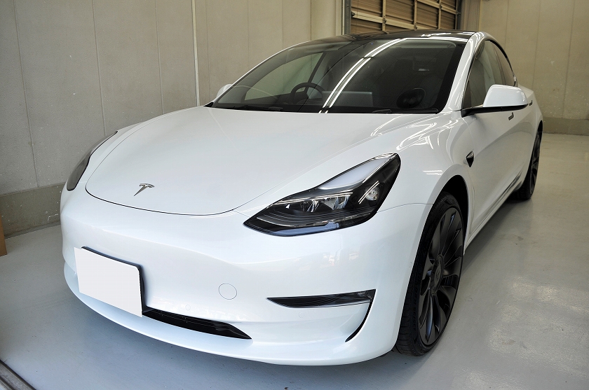 テスラ モデル3 カーフィルム 施工例
