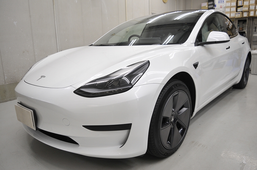 テスラ モデル3 カーフィルム 施工例