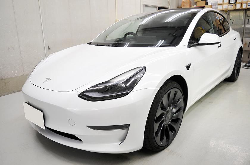 テスラ モデル3 カーフィルム 施工例