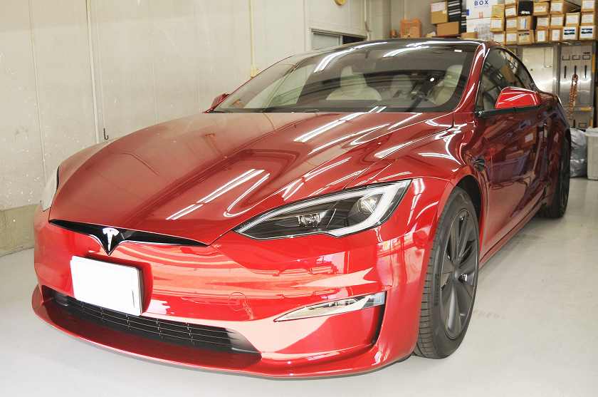 テスラ モデルS カーフィルム施工例